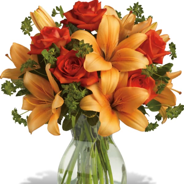 Fiery Lily and Rose