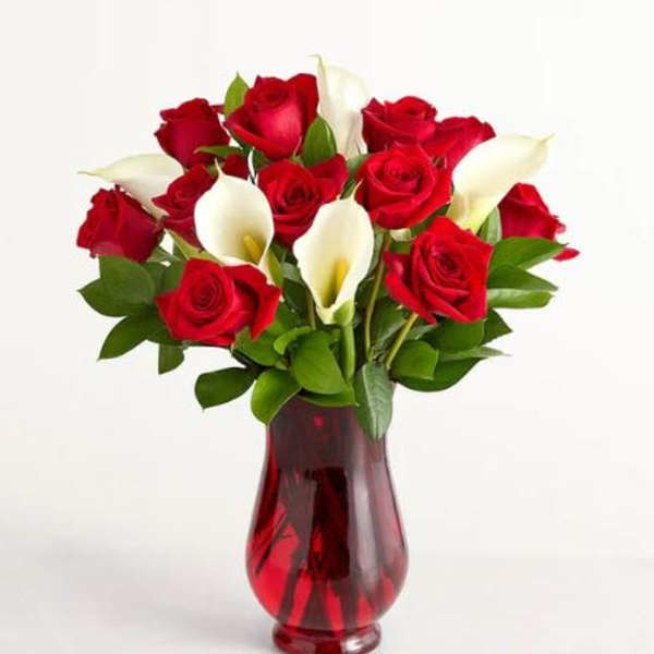 Red Rose & Calla Lily