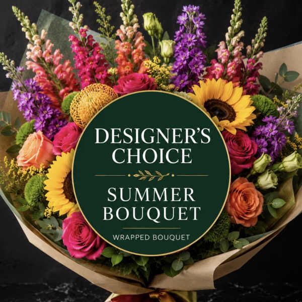Designers Choice Wrapped Bouquet (No Vase)