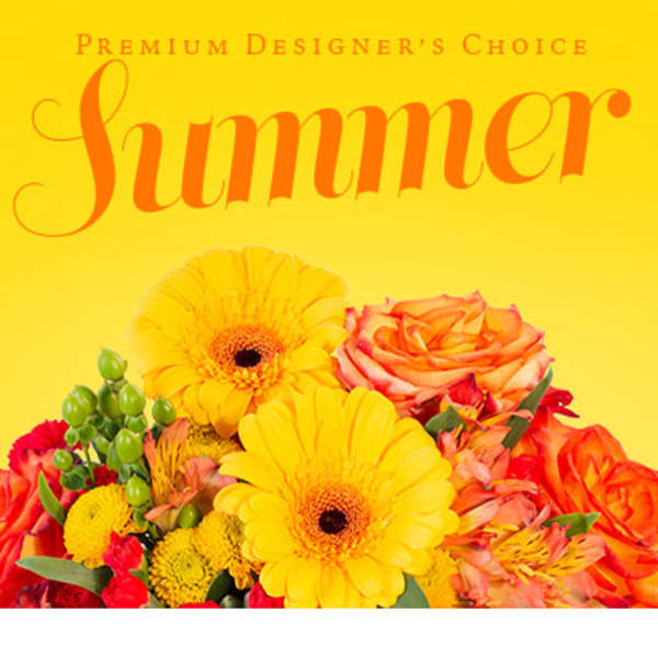 Bright mixed bouquet with yellow gerbera daisies and orange roses