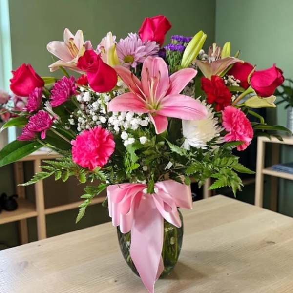 Mixed Flower Vase