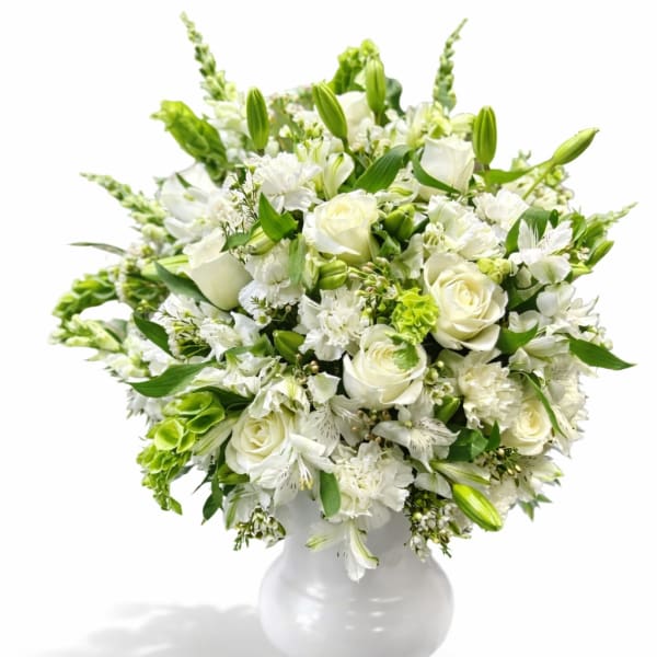 Angelic White Urn
