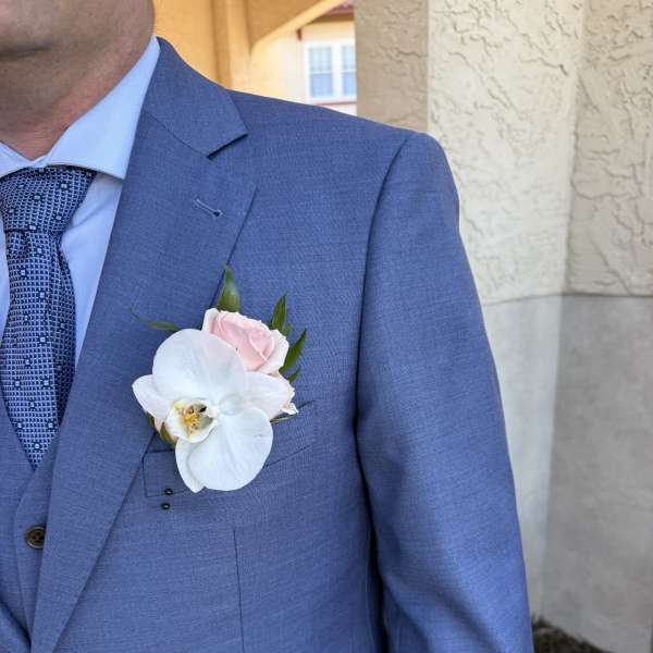 Classic Orchid Boutonniere