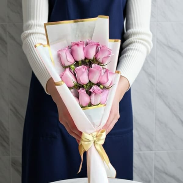 Pink Wrapped Bouquet