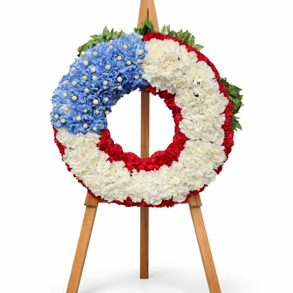 Stars & Stripes Memorial Wreath