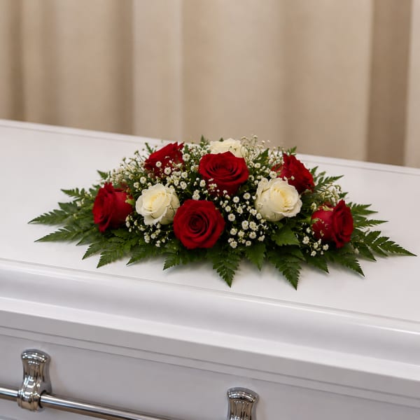 Small Rose Casket Spray