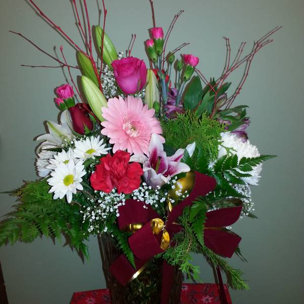 Chrisrmas Garden Vase