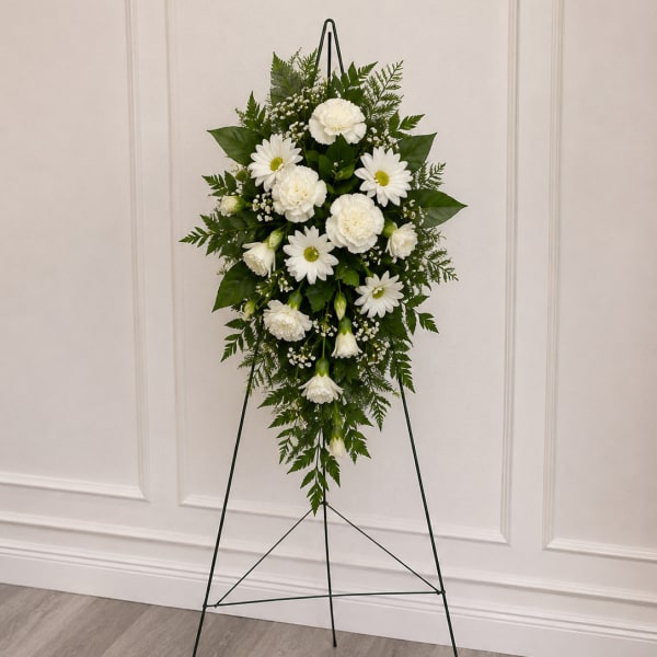 Small White Hanging Spray