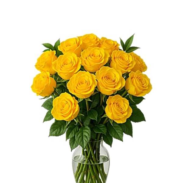 2 Dozen Fresh Yellow Roses
