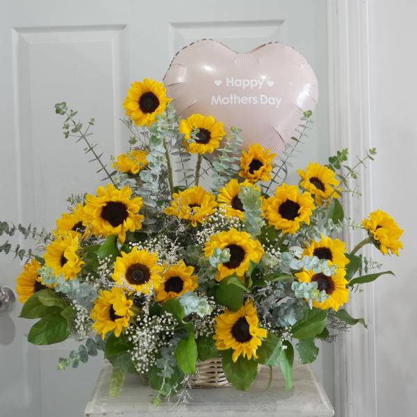 SUNFLOWER GARDEN BASKET