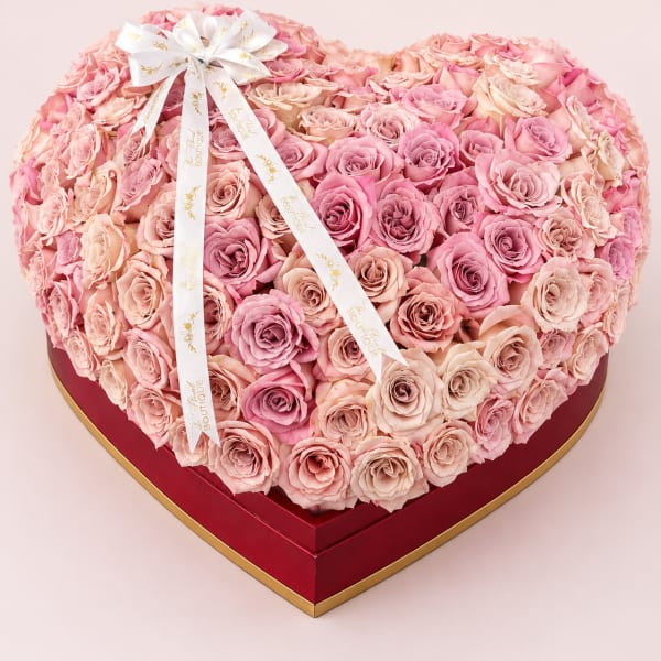 150 Roses- XLarge Heart Luxe Box