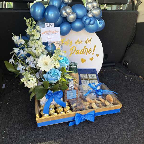 Bandeja sorpresa para caballero con galletas
