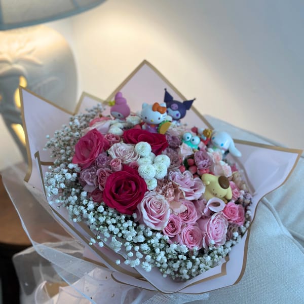 Arreglo de flores para graduación de niñas personalizado en Long Island New York