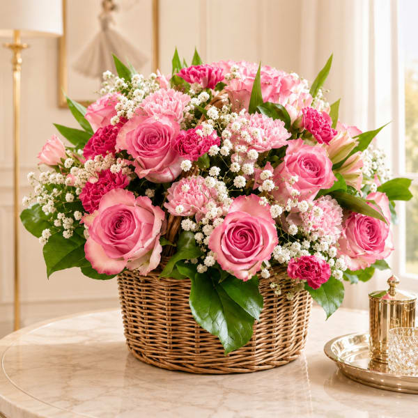Pink Angel Basket