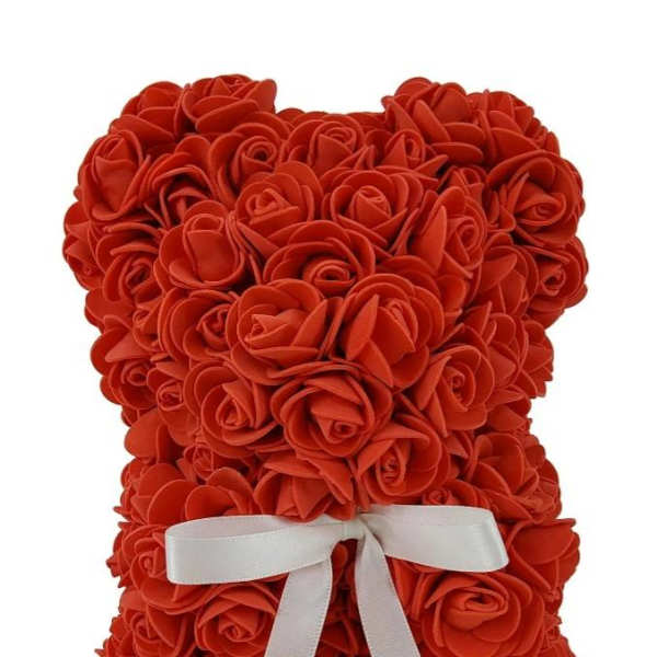Artificial Rose Bear- Red