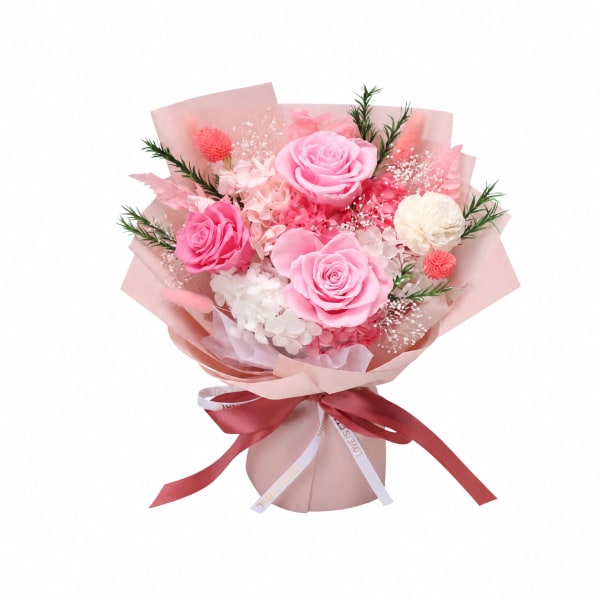 Preserved Pink Bouquet.