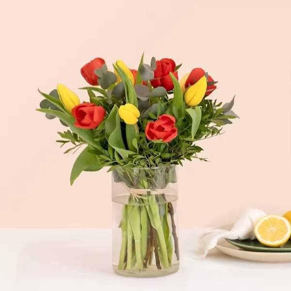 Multi-Coloured Tulips Bouquet
