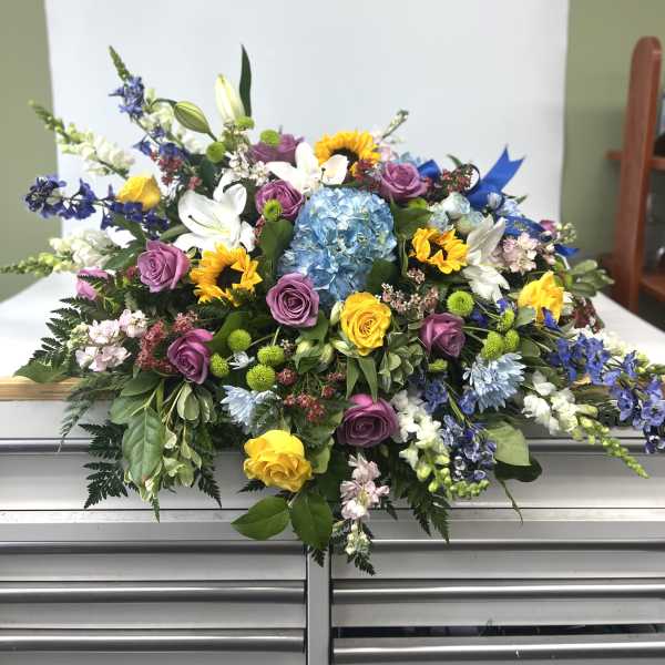 Serenity in Bloom Casket Spray