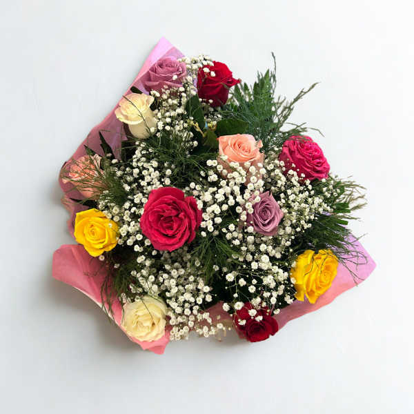 Dozen Mixed Rose Bouquet