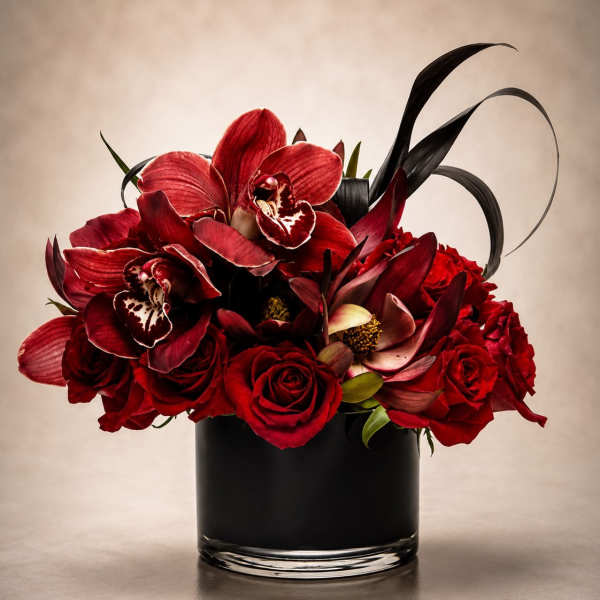 Noir Rouge Orchidée