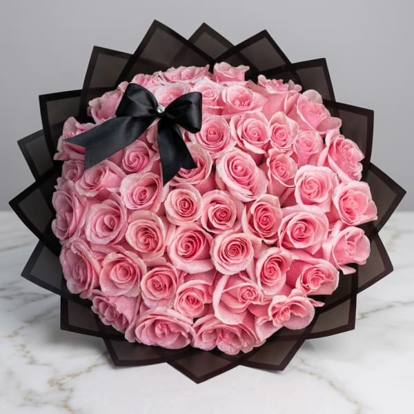 50 Light Pink Roses