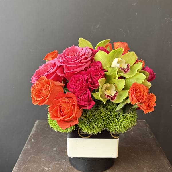Pink, orange and green and everything in between