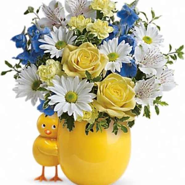 Sweet Peep Bouquet - Baby Blue