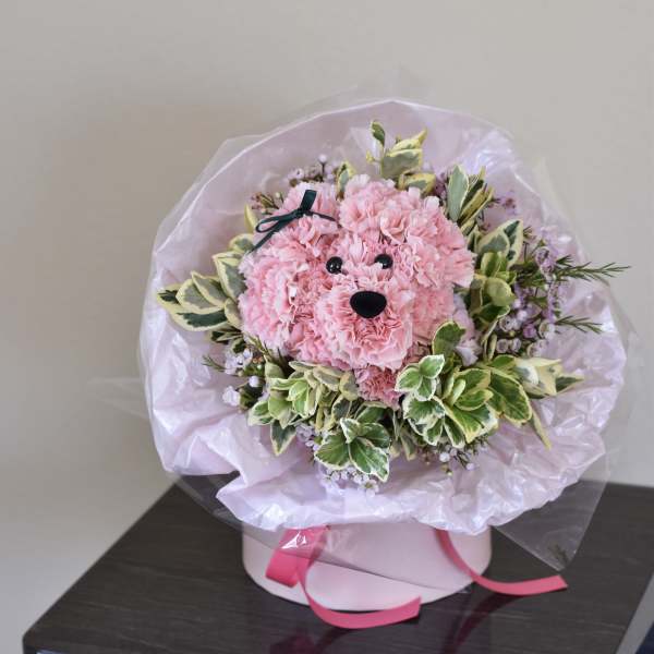 Puppy Bouquet - Pink