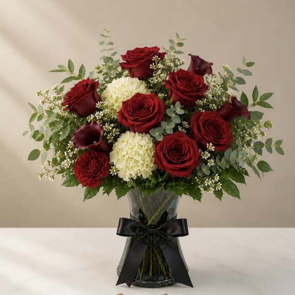 Midnight Romance Vase