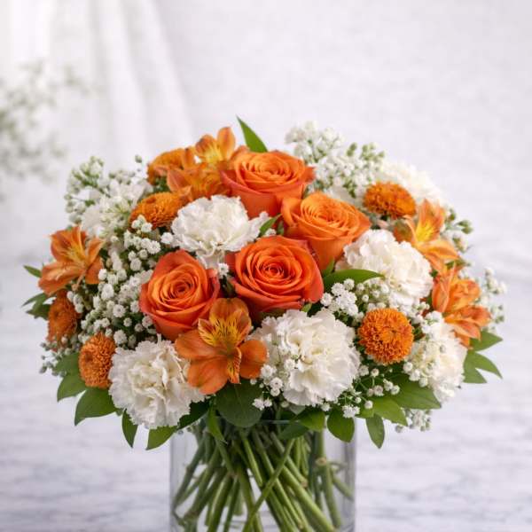 Golden Glow Bouquet Orange
