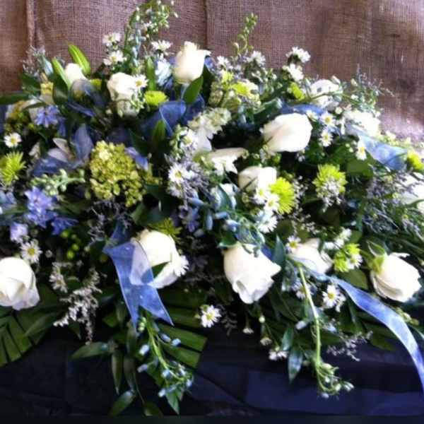 Quiet Strength Tribute Casket Spray