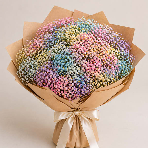 Pastel Cloud Baby’s Breath Bouquet