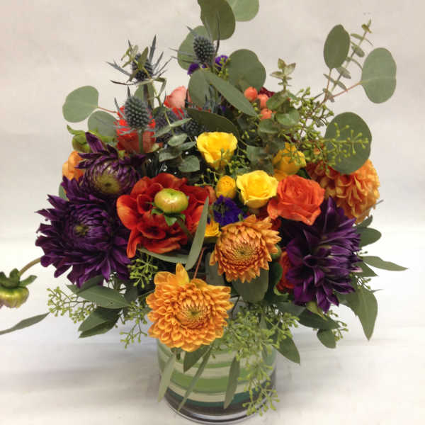 Modern and Fabulous Dahlia Arrangement