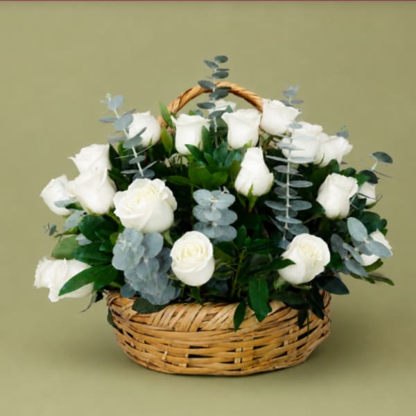 Pure white Basket