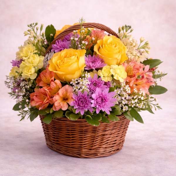 Sunlit Harvest Basket