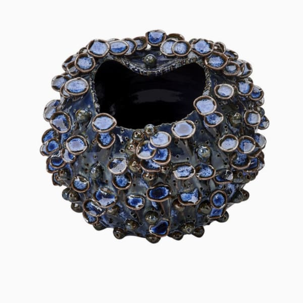 Blue Barnacle Thai Ceramic Vase - Small