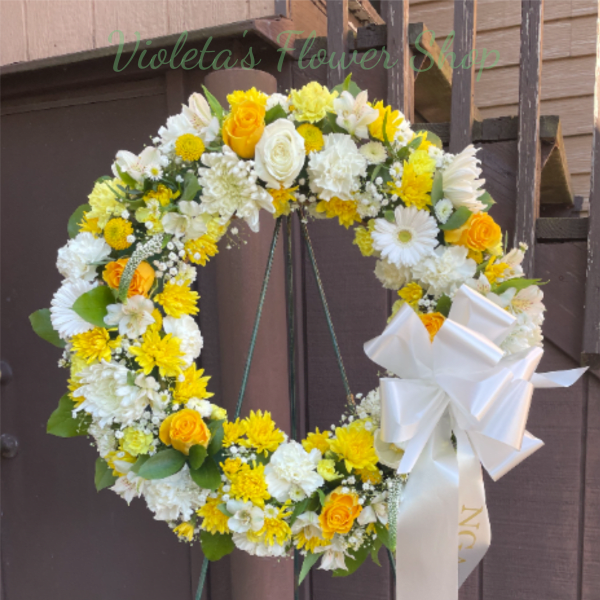 Golden Life Wreath