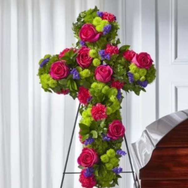 Vibrant Tribute Cross