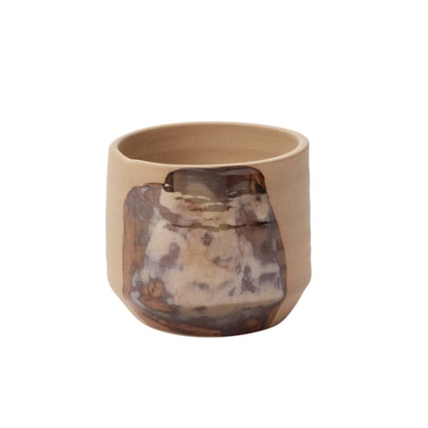 Bronze Brushstroke Pot Medium