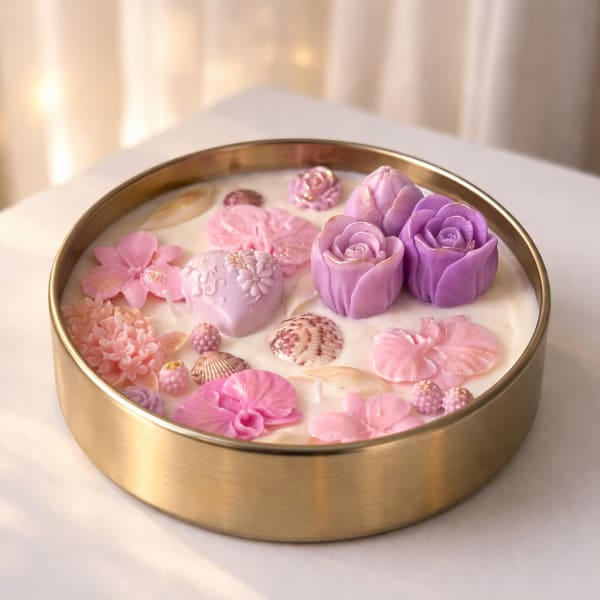 Blushing Petals Luxury Candle Bowl