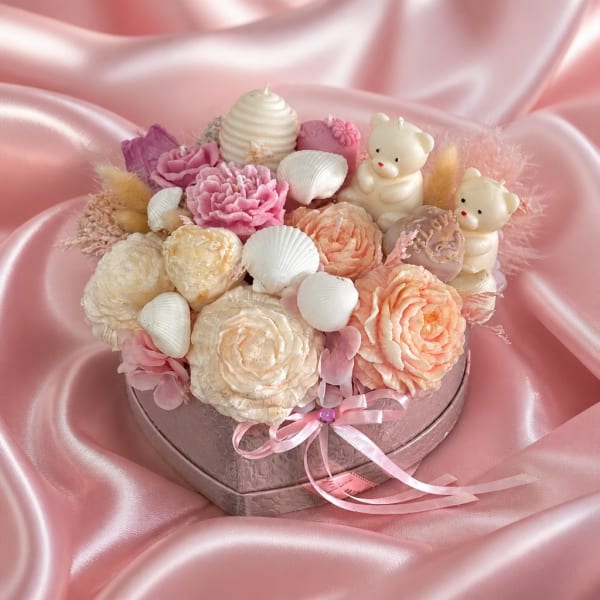 Blush Blossom Teddy Garden