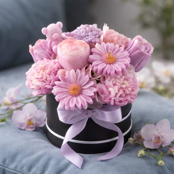 Lavender Blush Candle Garden