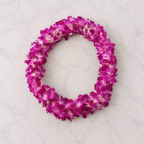 Purple Orchid Lei – Tropical Hawaiian Orchid Lei