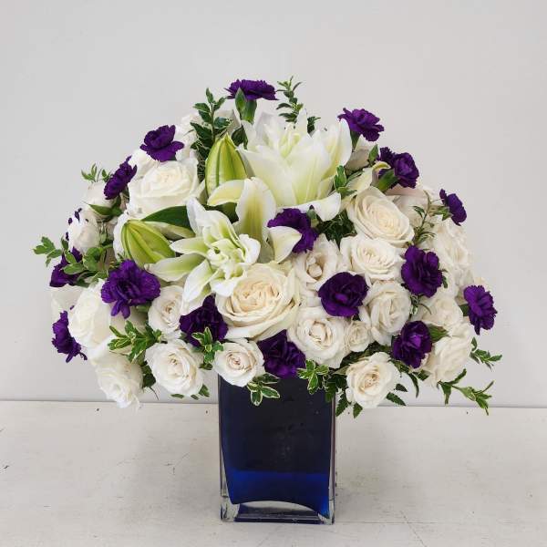 Violets in Blue