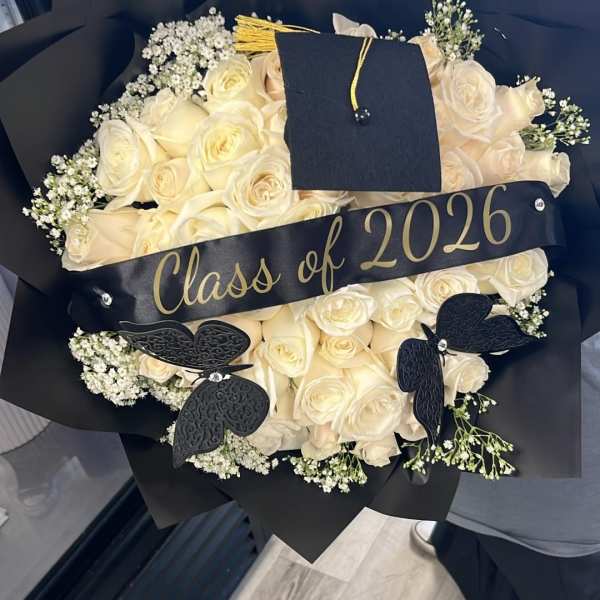 Ramo de rosas graduación