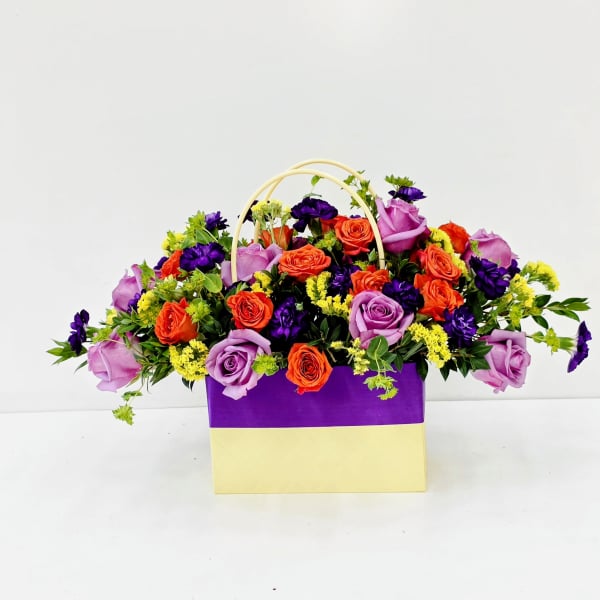 Vivid Blooms in a Bag