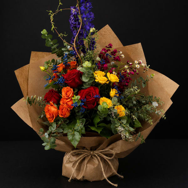 Wildflower Celebration Wrapped Bouquet