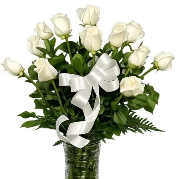 Classic Dozen of White Roses