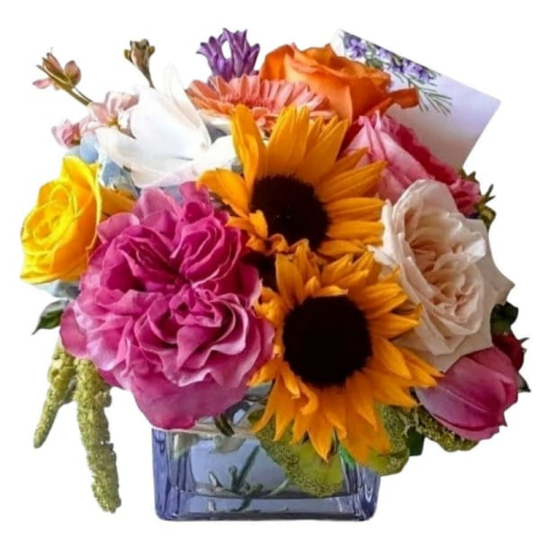 Pretty In Bloom - Bright & Cheerful Seasonal Bouquet | Haddonfield Delivery