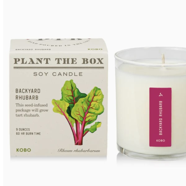 Backyard Rhubarb - Plant the Box Candle - 9oz.